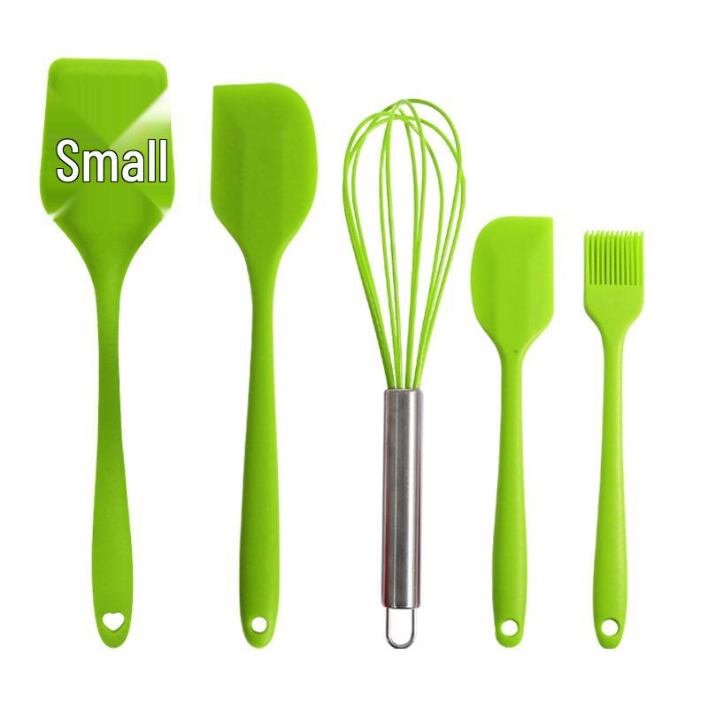 

6-Piece Food Grade Silicone Spatula and Oil Brush Set - High Temp Resistant, Multi-Colored BBQ & Scraper Tools