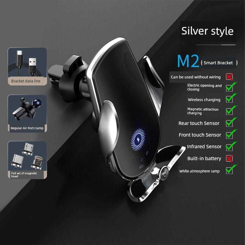 Magic Clip M123 Car Wireless Charger Mobile Phone Holder Automatic Sensor Electric Clamping Navigation Holder Automotive Device Mount