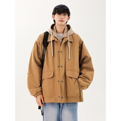 Φθινόπωρο Νέα Εργαλεία Ρετρό Μπουφάν Πλάτος Μπουφάν