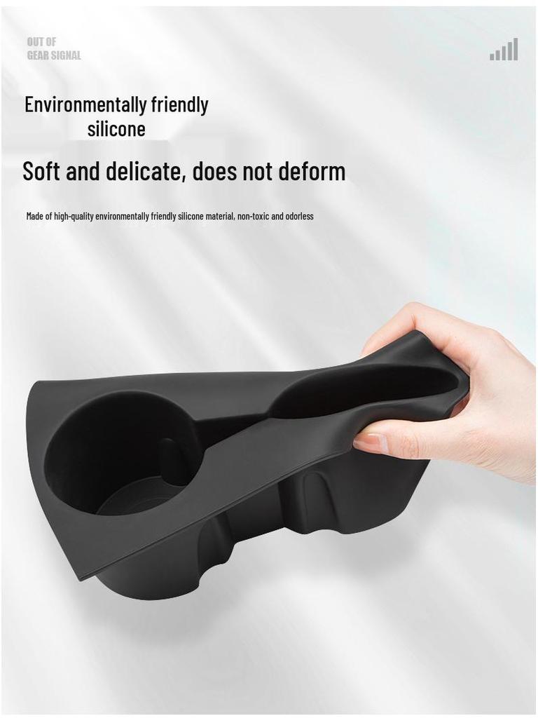 Tesla Model Y/3 Console Silicone Cup Holder Liner