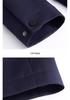 Men's Business Casual Stand Collar Windproof Jacket - Non-Iron, Wrinkle-Resistant Autumn Outerwear with Zipper