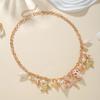 Beach Resort Style Jewelry Set, Versatile Starfish Shell Bracelet Bohemian Niche Summer Necklace
