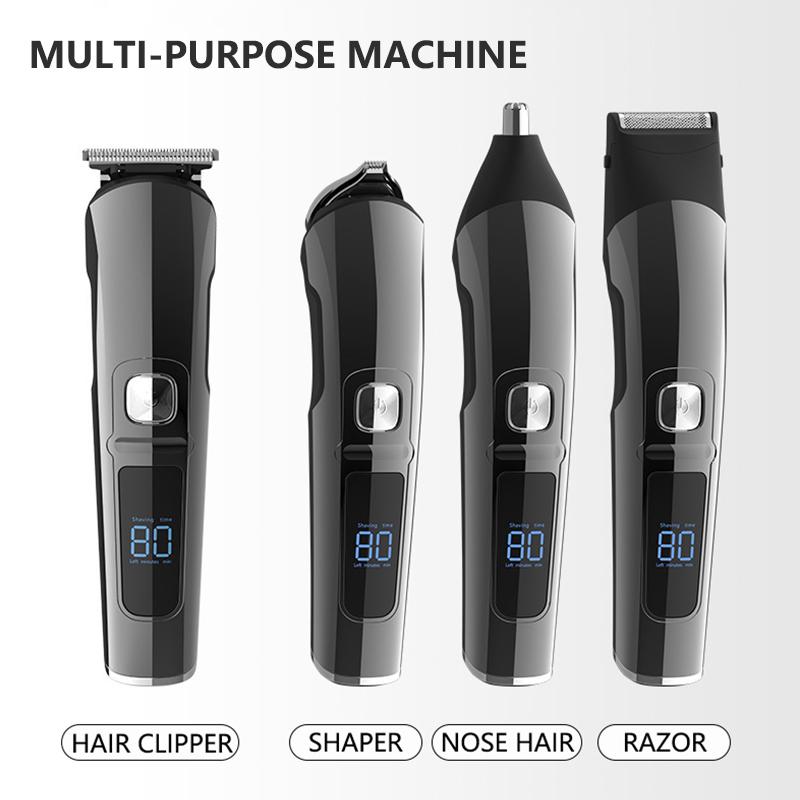 Zastřihovač vlasů a vousů Profesionální multifunkční LCD displej pro mytí celého těla IPX7