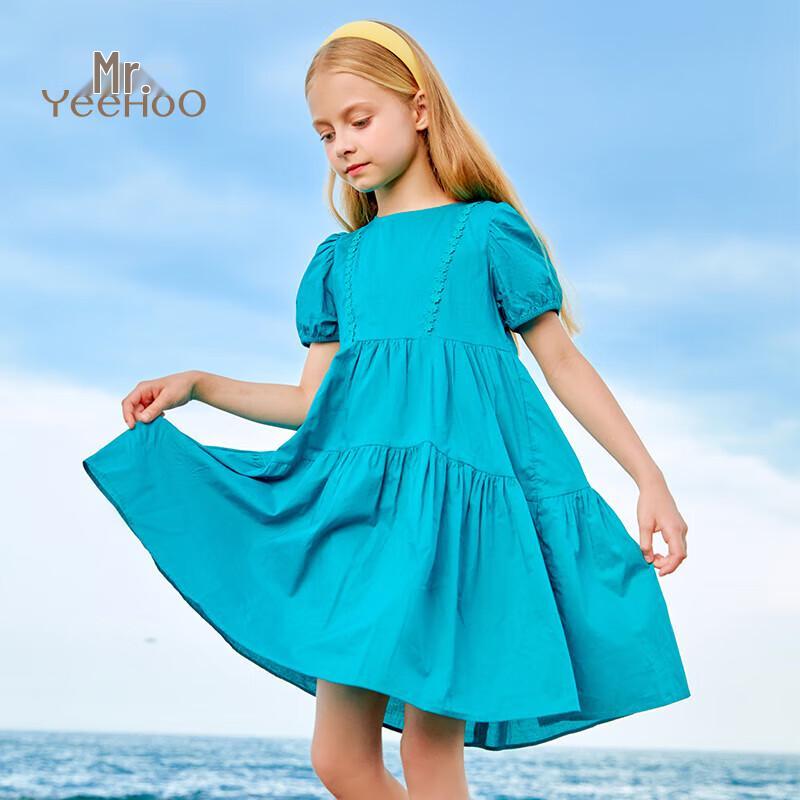 YEEHOO Girls Pure Cotton Summer Princess Dress 140