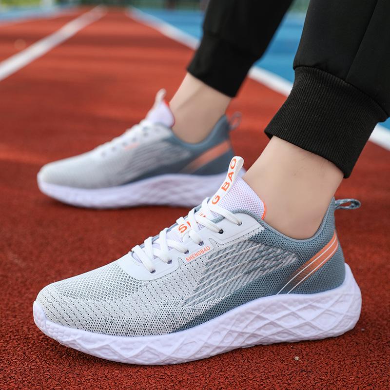

Sports fly-woven shoes spring and summer new couple shoes students lightweight breathable fitness running casual soft-soled shoes 35