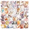 10/30/50PCS Cute Light Color Cat PVC Sticker Aesthetic Decoration Scrapbooking Korean Stationery School Supplies