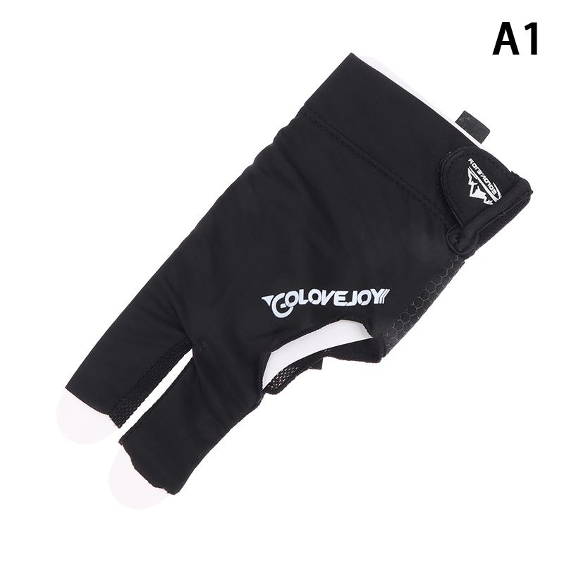 Billiards Glove Left Hand Three Finger Snooker Billiard Glove Non Slip Stickers Elasticity Billiard Training Gloves Accessories