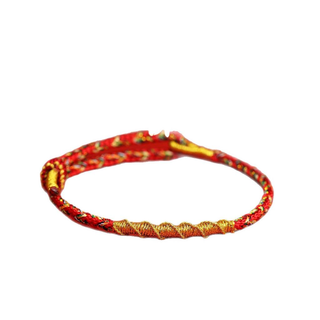 Putuo Mountain 2026 Benming Year Good Luck Red Rope Bracelet - Men's and Women's Vajra Knot Woven Amulet.