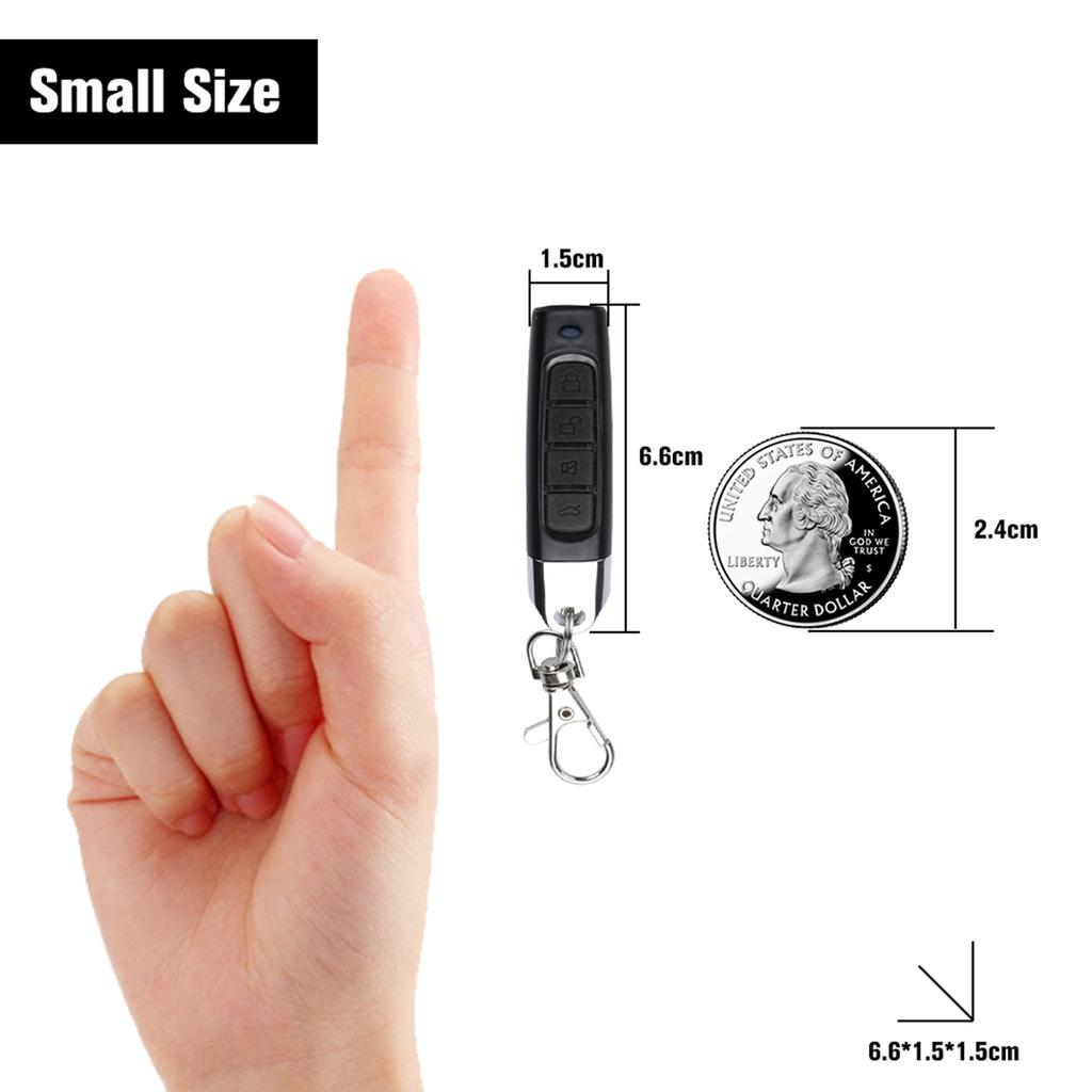 2 Packs 43300CMHz Car Alarm Garage Door Remote Controller Duplicator Clone   Scanner Transmitter Security Alarm Electronic Gates 4 Keys Remote Cont