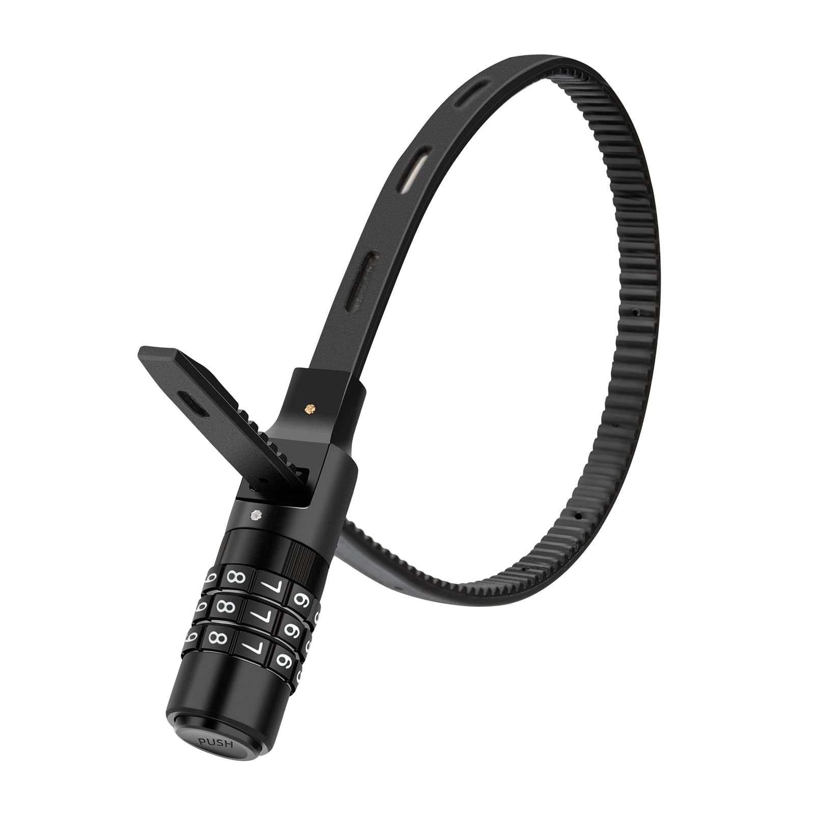 

ROCKBROS Комбинированный велосипедный трос для шлема, проволочный, дорожный, электрический, простой в использовании, с паролем, черный замок, замок, трос, замок, 3-значная комбинация, без ключа, противоугонный, чёрный