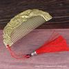 Brass Dragon And Phoenix Crafts Unisex Hair Comb New Chinese Style Gift For Ladies Home Ornaments