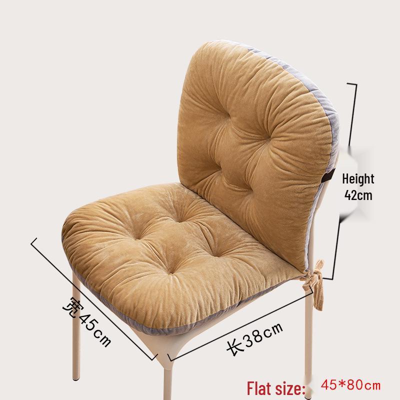 Thickened Student Seat Cushion Backrest - Winter Long-Sitting Office & Dining Chair Pad