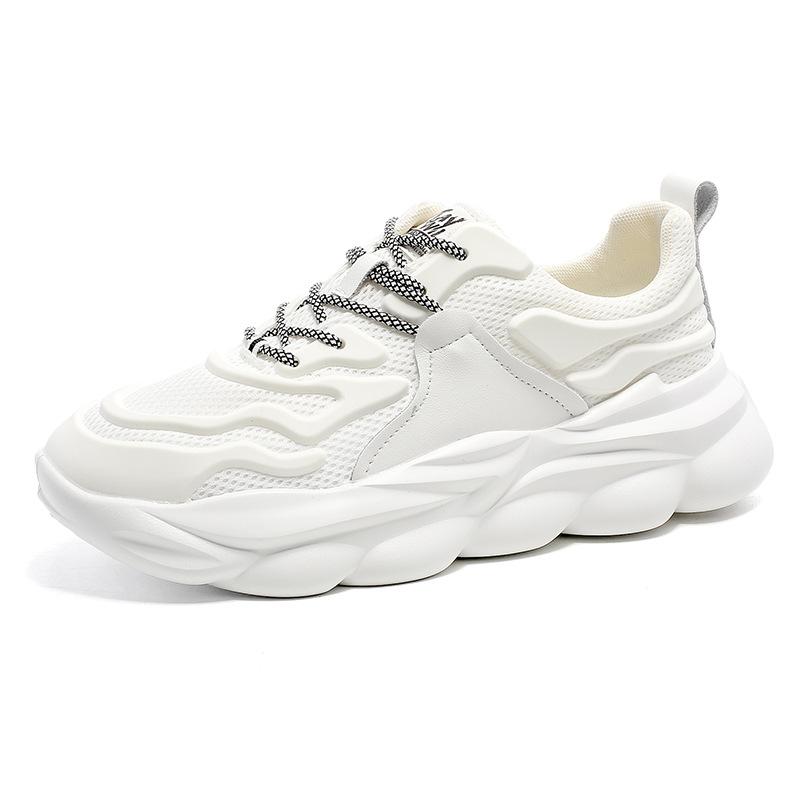 

Men s shoes summer breathable mesh sports platform high-end sense trend black samurai fried street dad shoes 60158-J 44 білий