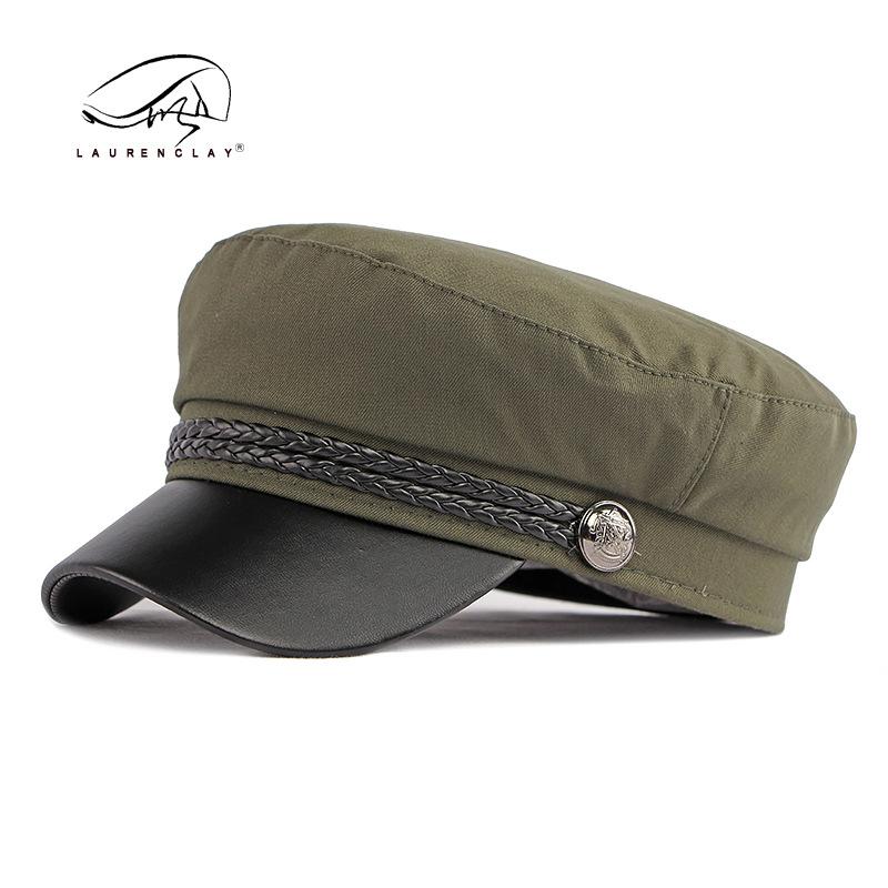 

Hat female spring and autumn light board simple cap college style retro flat top hat navy hat anti-Japanese student hat Average size (58-60cm) Темно-синій