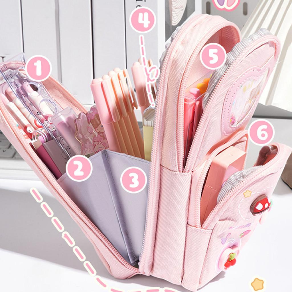 Pencil Case Large Capacity Bag Pouch Box For Girls Schools Offices Supplies