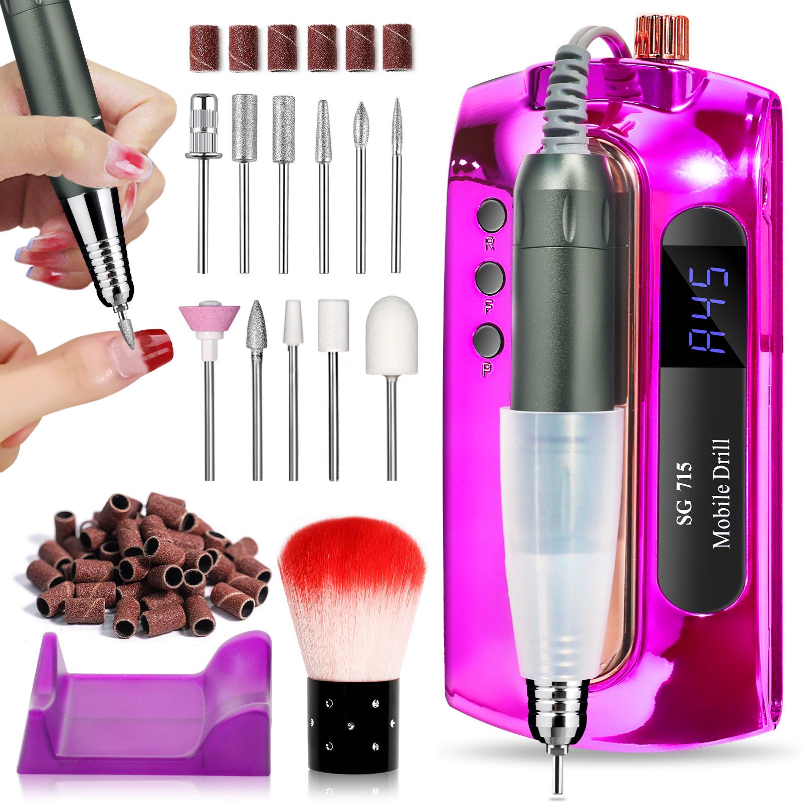

Rechargeable 45,000 RPM Portable Electric Nail Remover & Polisher Tool Set