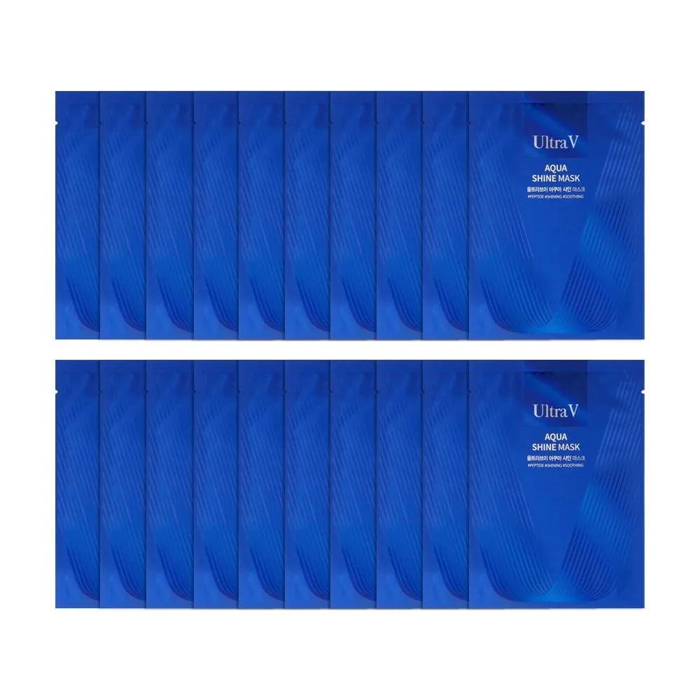 Ultra V Aqua Shine Mask Pack 20 Sheets