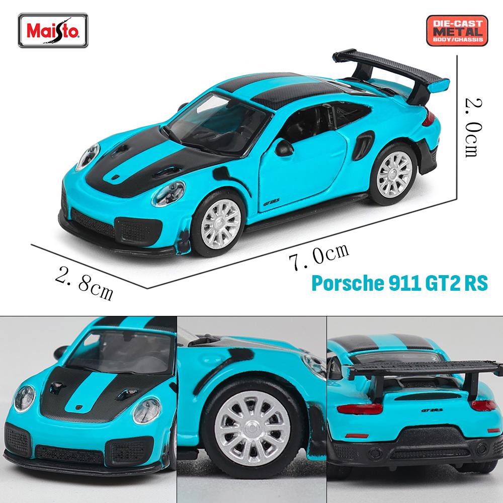 Maisto 1:64 Ferrari SF90 SP1 812 DAYTONA SP3 911 GT2 RS Chassis Full Alloy Die-casting Car Model Collection Gift Toys