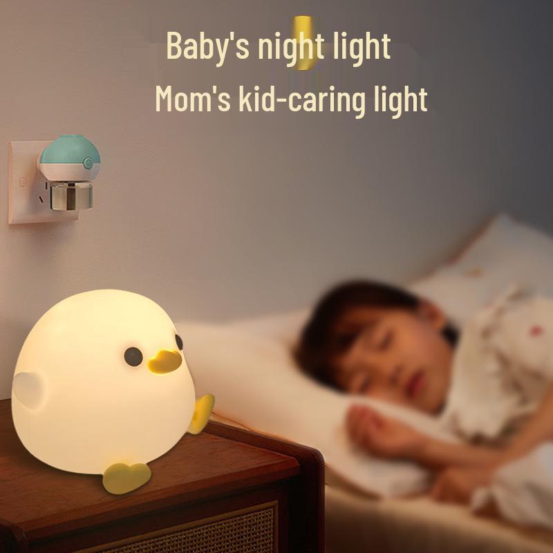 Doudou Duck LED Silicone Night Light: Children's Warm Sleep Companion & High-End Decorative Gift