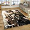 Tappeto 3D The Walking Dead Lincoln TWD TV per Soggiorno Camera da Letto Decorazione Casa, Tappetino da Pavimento Antiscivolo Decorazione per Divano Zerbino