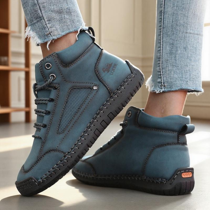 New Handmade Leather Women Shoes Casual Slip on Loafers Breathable Leather Shoes Flats Fashion Moccasins Tooling Shoes Plus Size