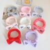 Bow Coral Fleece Spa Headband Wash Face Hairband Yoga Headband  Kid Headdress