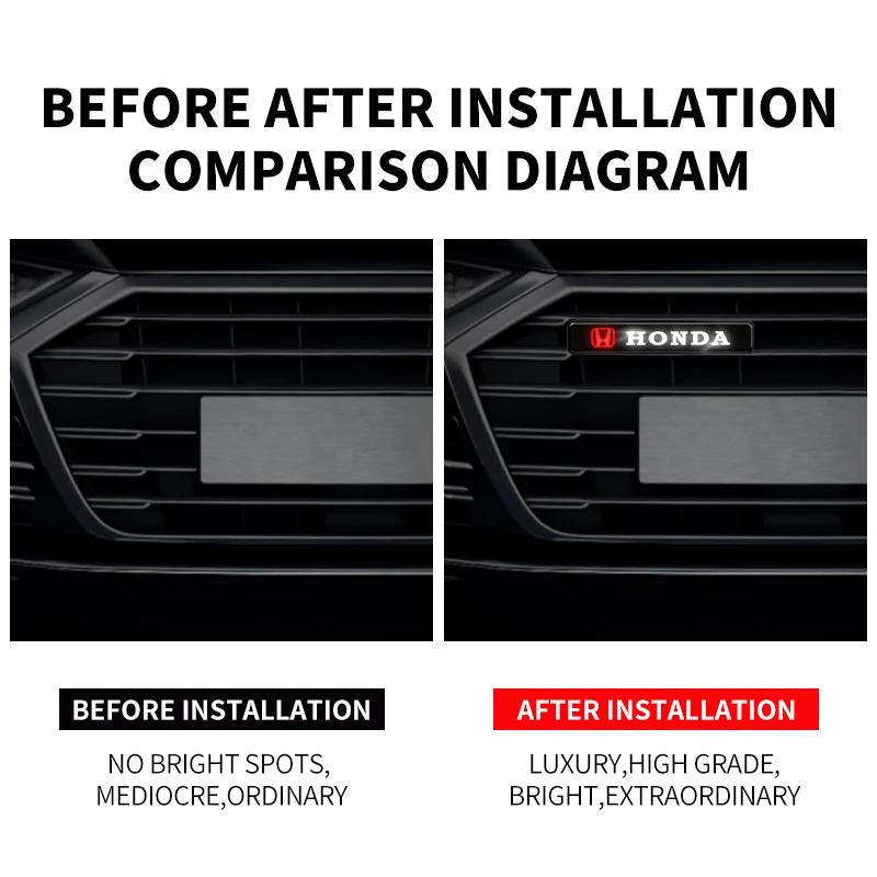 LED Mid-Net Clip Daytime Running Warning Light For Honda Civic Accord Fit CRV Jazz Odyssey Insight Legend HRV Auto Accessories