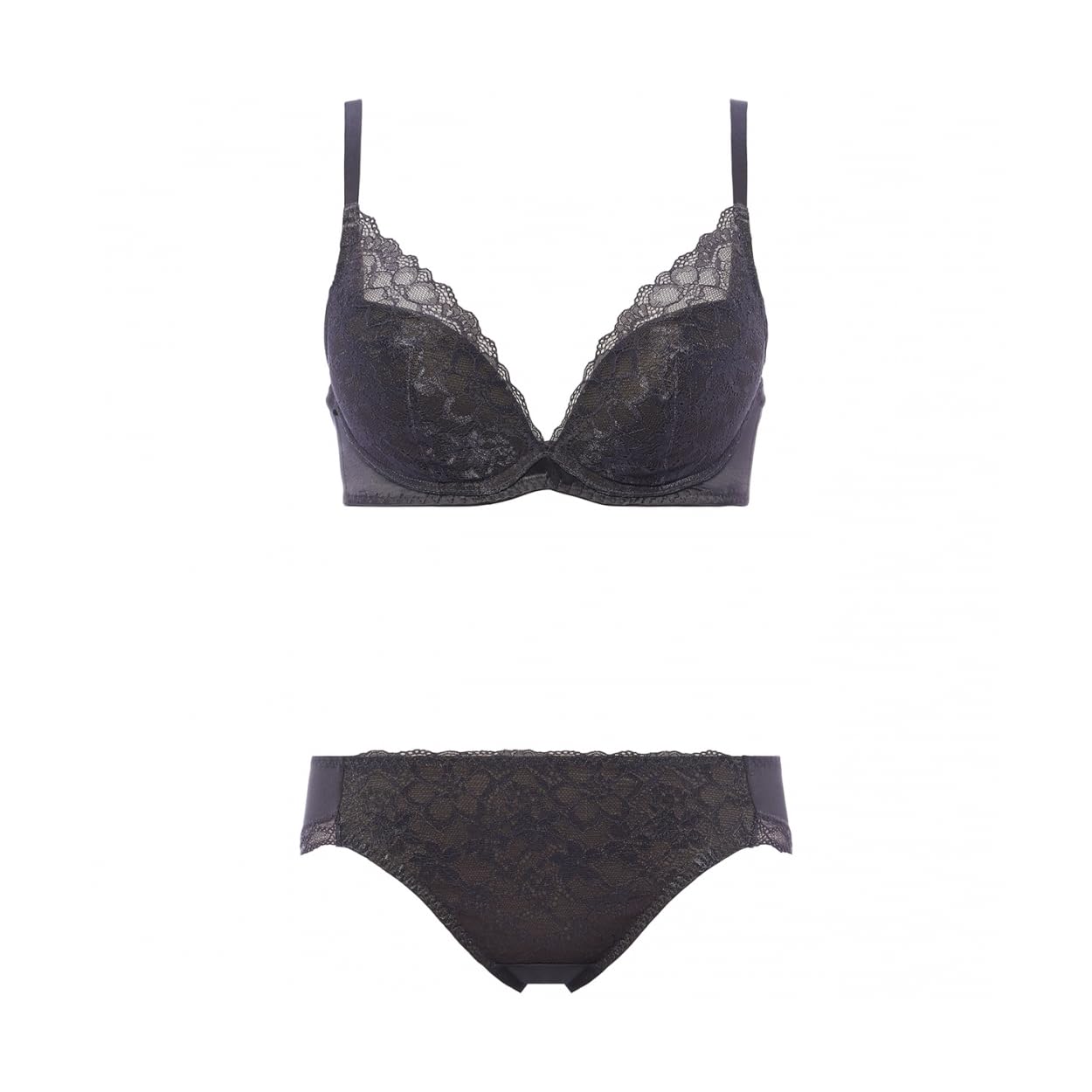 

AMOSTYLE Dream Беспроводной Бюстгальтер Трусики Dream 00DK Размер D70M Бюстгальтер, & Комплект, Дневная лилия, (Серый),