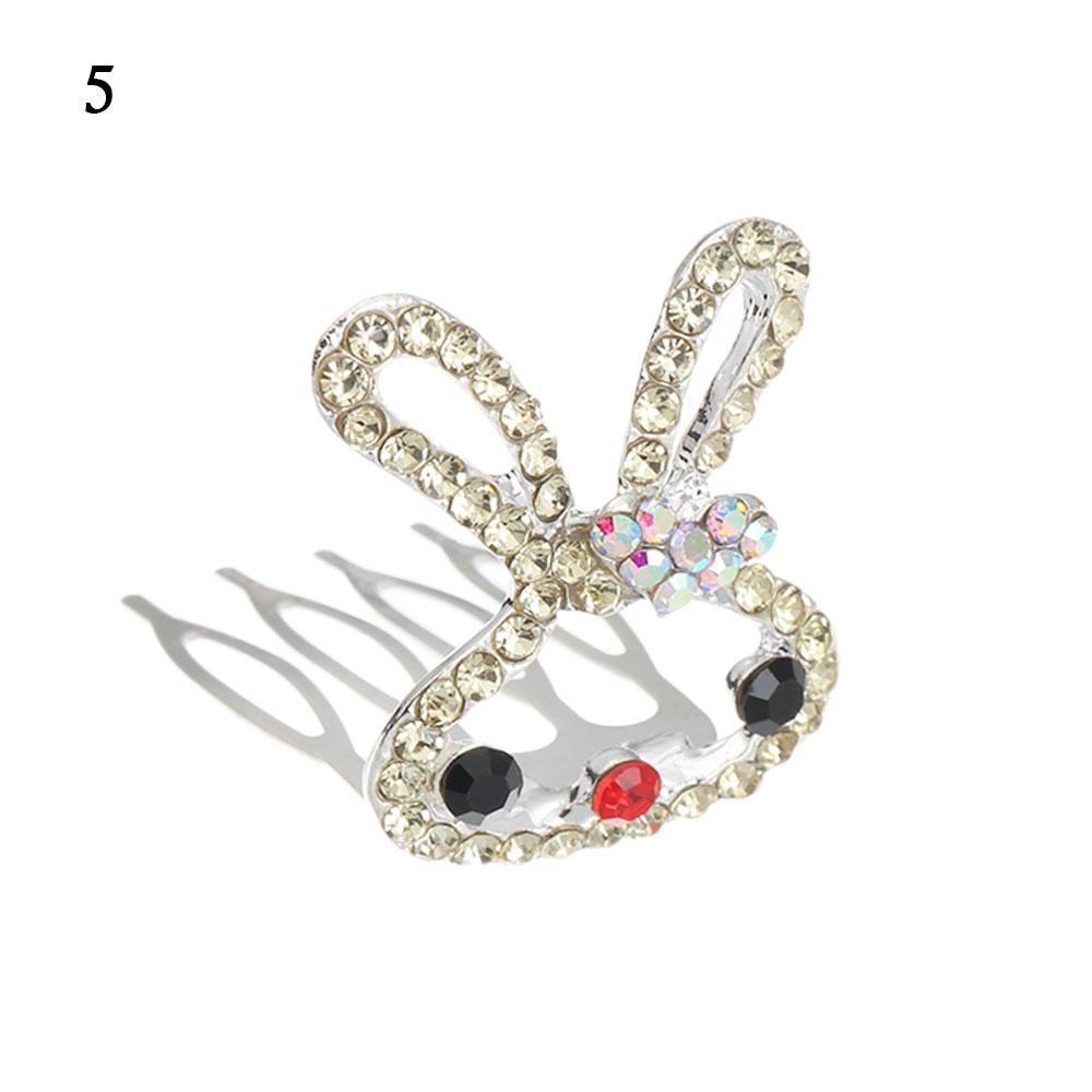 Birthday Present Crystal Party Children's Headwear Rabbit Crown Comb Hairpin