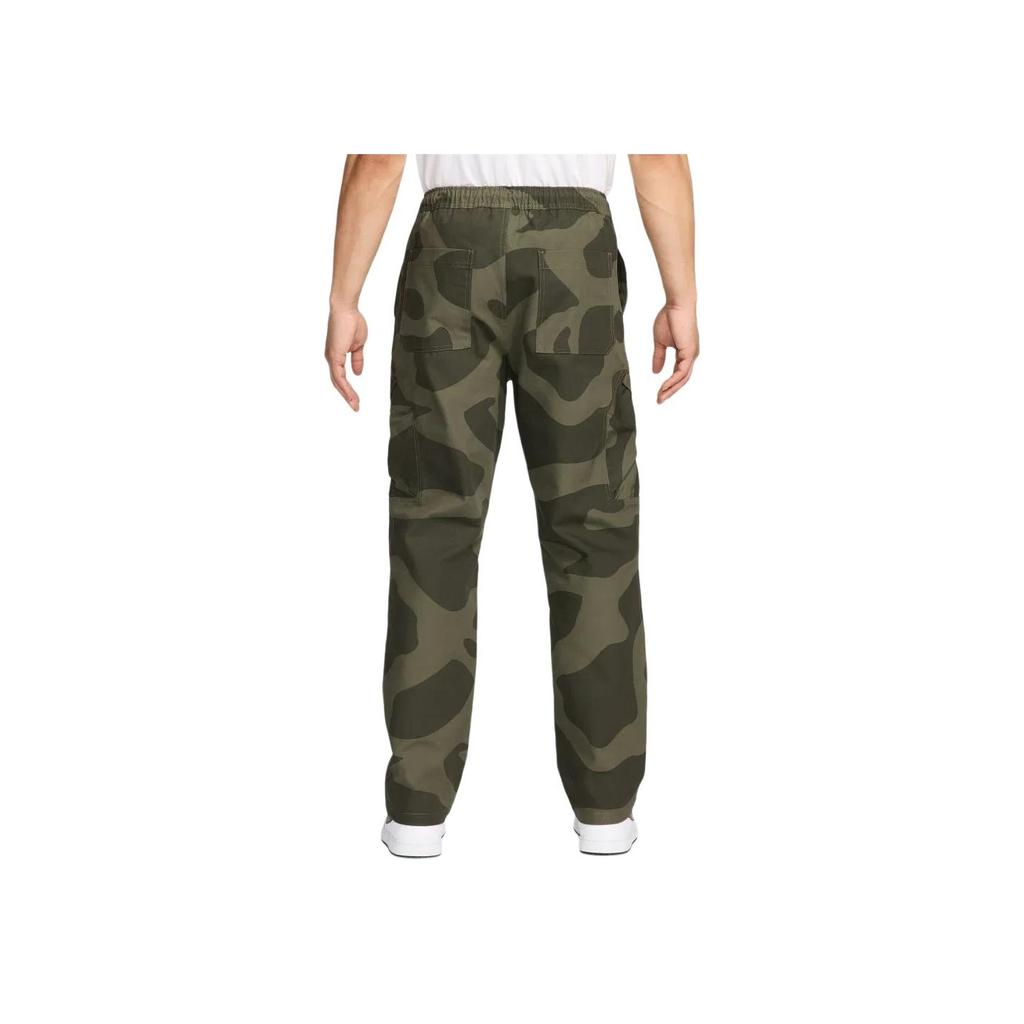 Jordan Camouflage Print Mid-Rise Straight Leg Casual Pants Unisex Bottoms Olive FZ2060-222