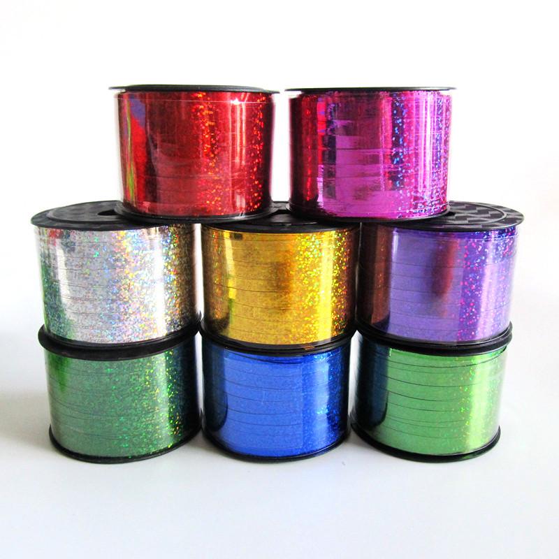 100 Yards Laser Ribbon: Colored Ribbon for Gift Wrapping, Balloons, Party, and Wedding Decorations