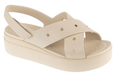 Brooklyn 4U Cross Strap Sandal W, Womens Beige Sandals