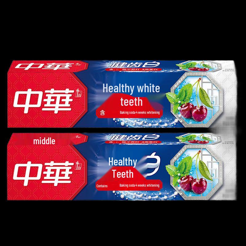 Zhonghua Healthy White Baking Soda Fruit Toothpaste 200g Twin Pack