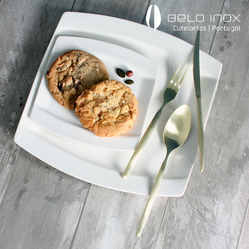 [belo inox] Platinum Champagne Steak 3-piece matte