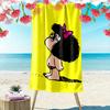 Mafalda Print Beach Towel, Large Soft Quick Dry Towel for Beach Camping Swimming