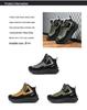 Plus-Size Men's Fleece-Lined High-Top Winter Snow Boots, Non-Slip, Wear-Resistant Martin Style.