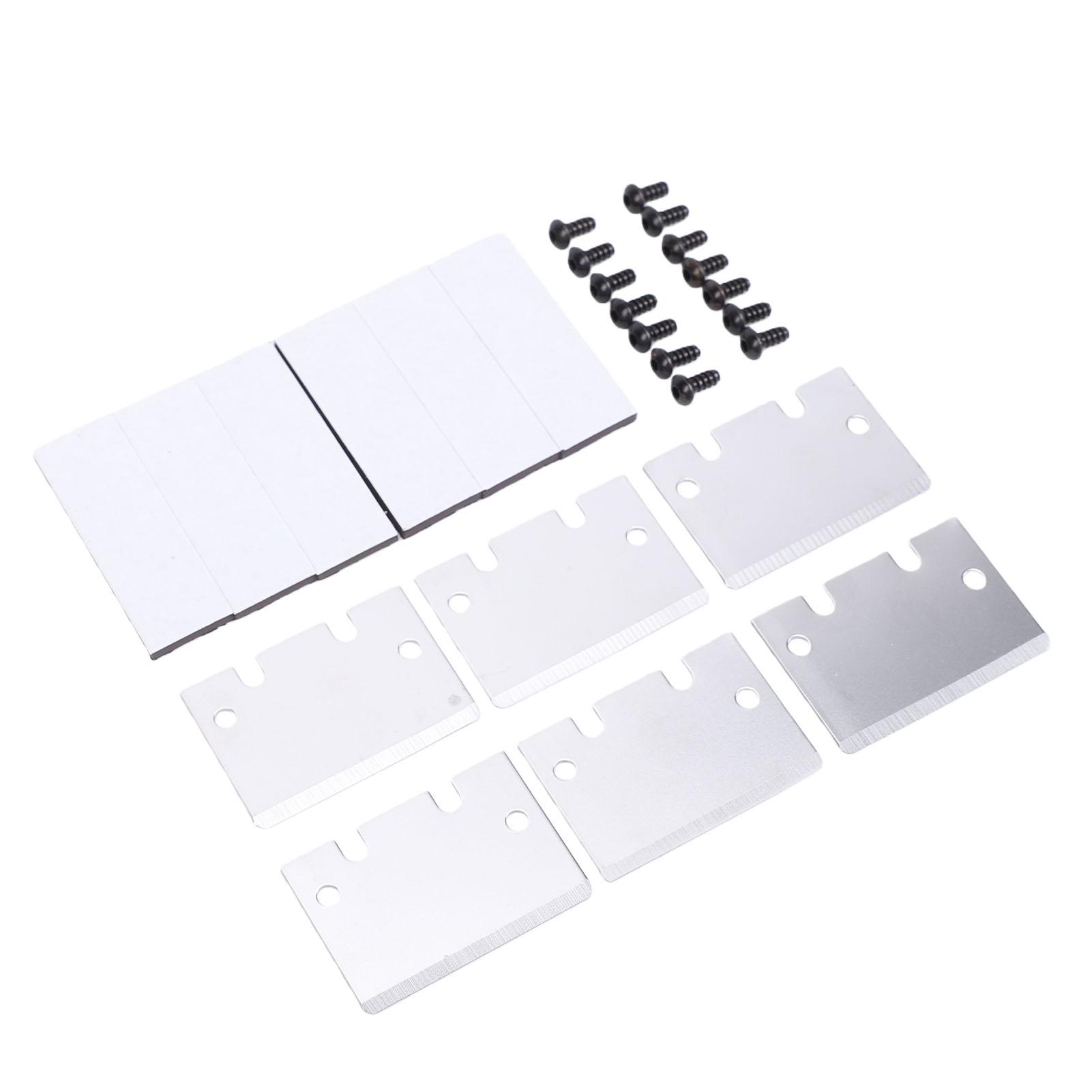6 Pcs 3D Printer Scraper Blade SK5 Steel Build Plate Scraper Blade 3D Printer Hot Bed Shovel with Screw and Magnetic