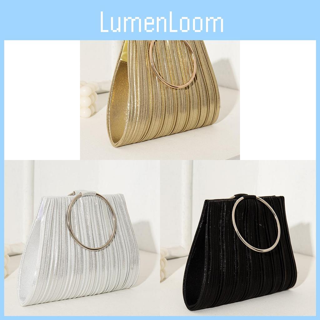 Damen PU Clutch Tasche mit gefaltetem Design für Abendpartys und den täglichen Gebrauch