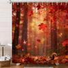 3D Glowing Tropical Fish Coral Reef Underwater Shower Curtain - Waterproof Polyester Bathroom Decor