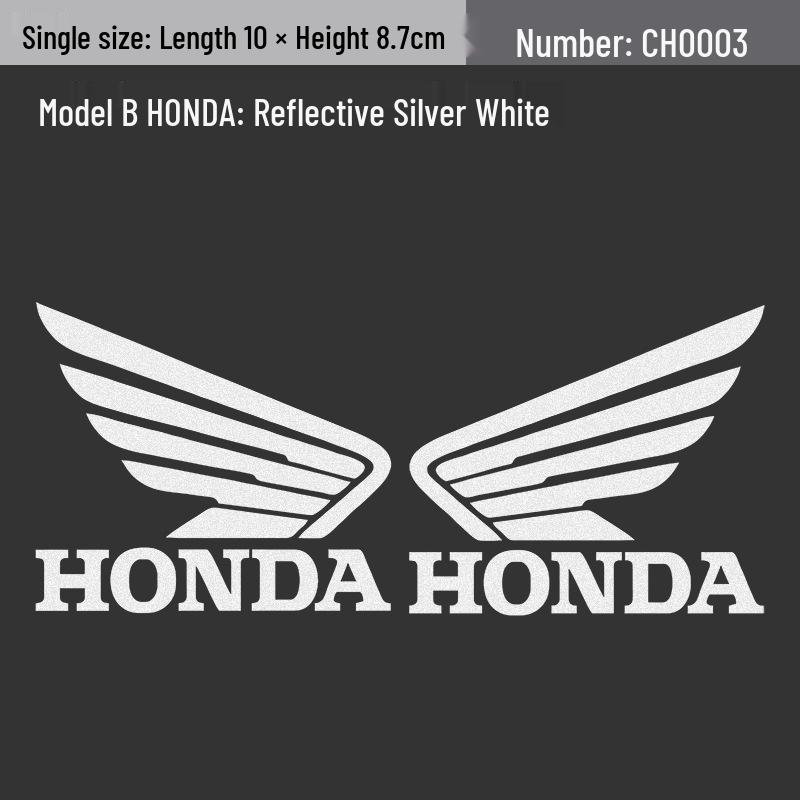 Honda Wings Motorcycle Decals - Girly Cute Laser-Modified Stickers for Electric Bikes