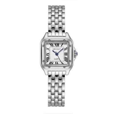 Trendy Women's Square Quartz Watch with Roman Numerals
