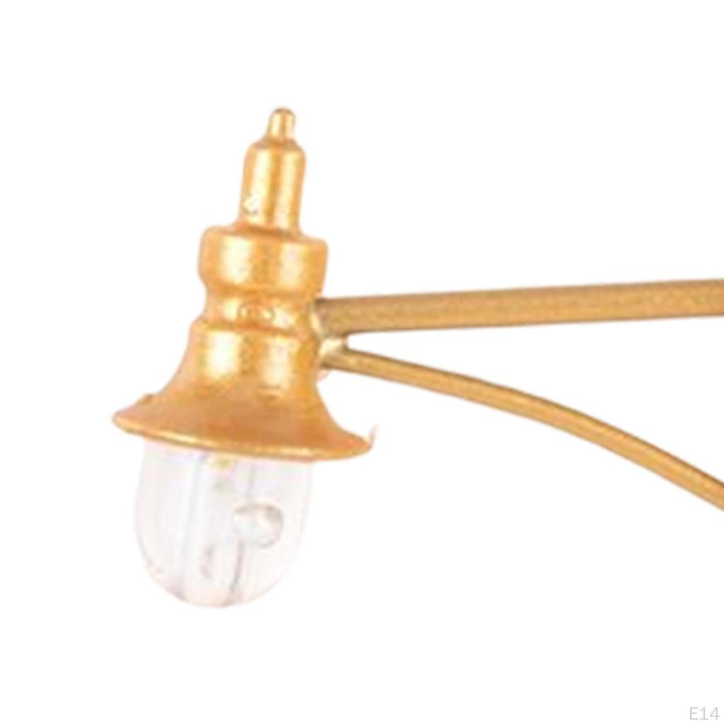 5Pcs 1/87 Scale Street Lights Simulation Decoration Durable Miniature Model Railway Lamps Lamp for