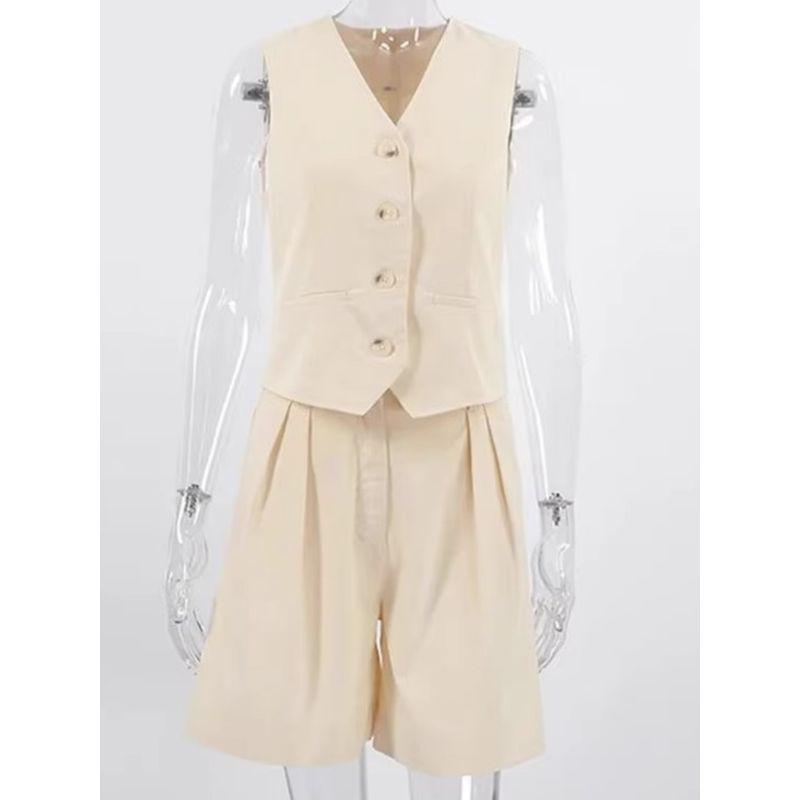 Sleeveless Vest Vest Two-Piece Set Sleeveless Vest Waistcoat Two-piece Set