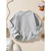 Girls' Soft Cute Ghost Sweet Cool Halloween Theme Round Neck Sweatshirt, Multi-Color Available! Featuring a Cute Ghost Wearing a Wizard Hat