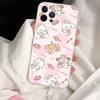 Cute M-mikko C-characters For IPhone 11 12 13 14 15 16 17 Pro Max Plus Air Transparent Clear Shockproof Case
