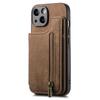 Zipper Cards Solt Wallet Leather Case For iPhone 16 Pro Max 15 14 Plus 13 12 11 XS XR Se2022 Pocket Magnetic Double Buckle Cover