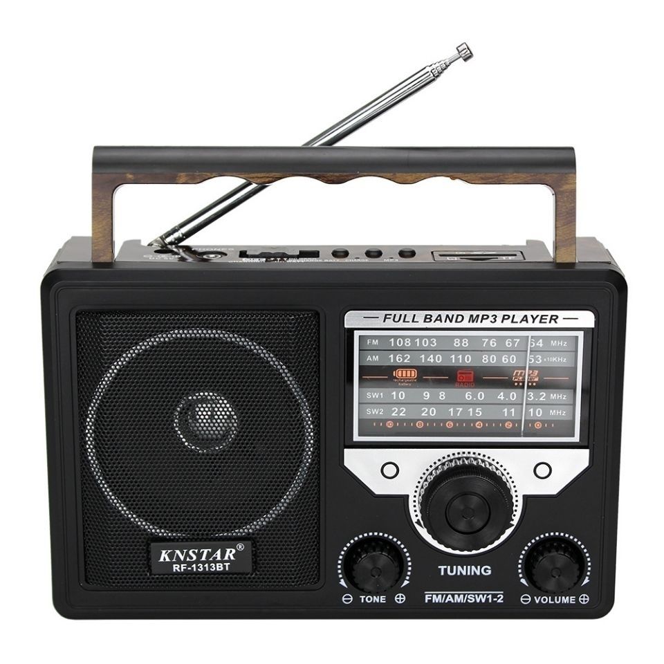 Retro Bluetooth Portable Multi Band Radio Receiver FM Radio SW Short Wave Plug-in Card U Disk MP3 Player