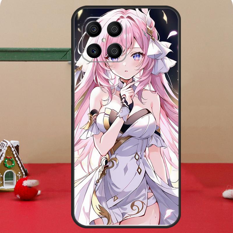 Elysia Honkai impact Case For Honor Magic 8 5 6 7 Lite Honor 400 Pro 200 50 70 90 X8c X8a X8b X9a X9b X9c Cover