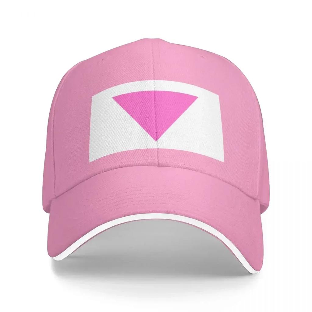 Pink triangle Baseball Cap Rave Anime Fishing cap Hats For Unisex Womens