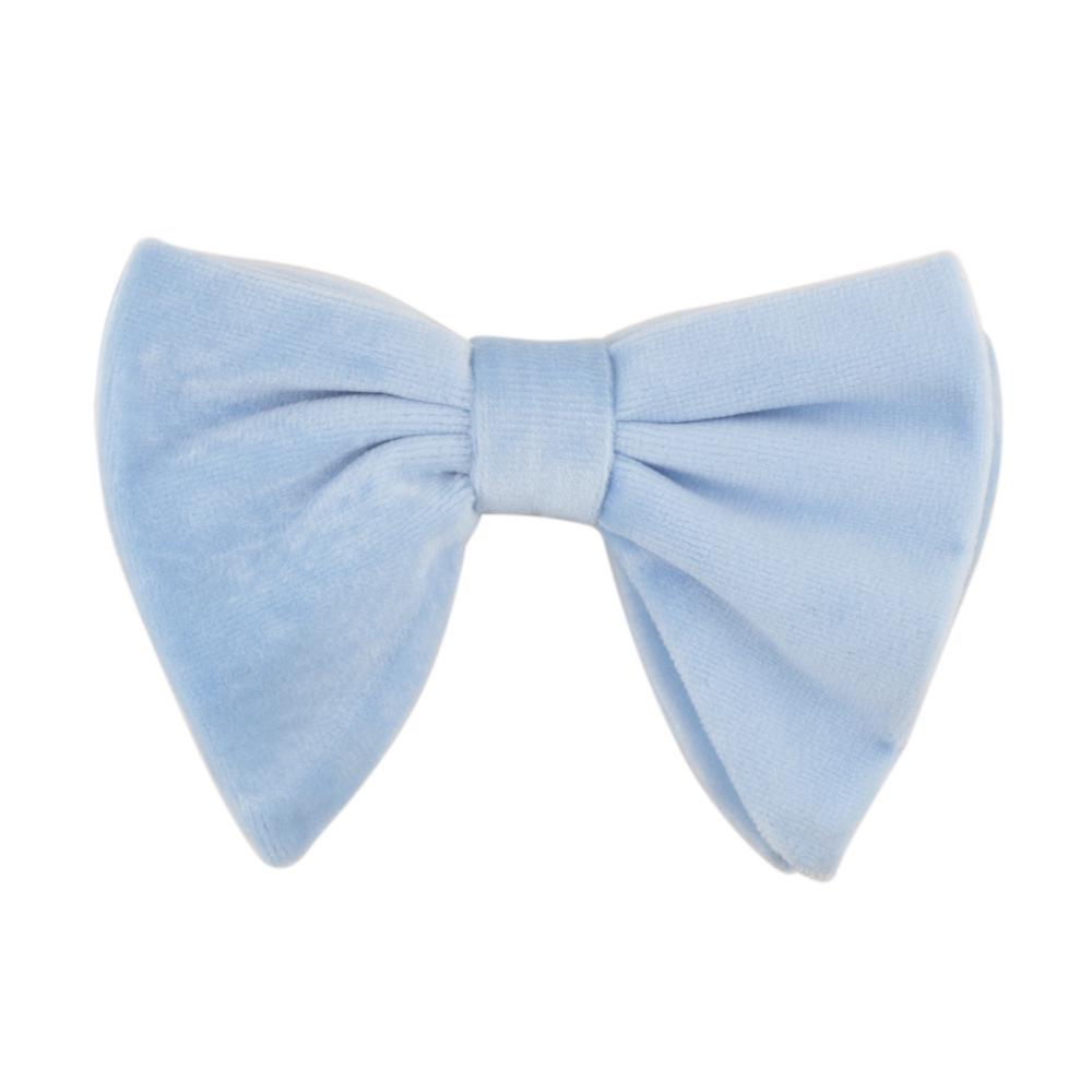 Men's Large Velvet Pre-tied Swallowtail Wingtip Bow Tie - Retro Tuxedo Design